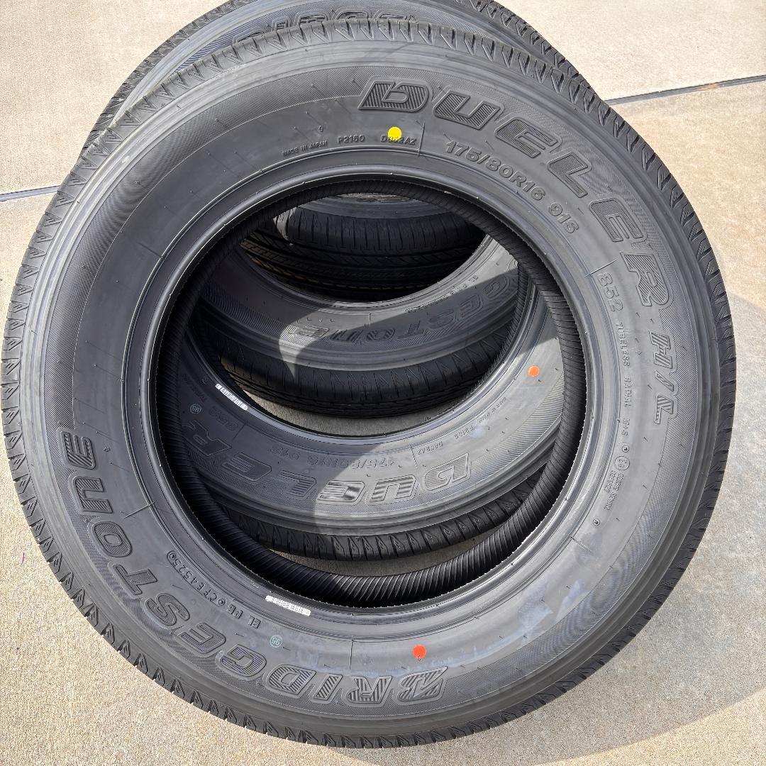 ②新車外し ブリジストン デューラーH/L852 175/80R16 4本　＃２