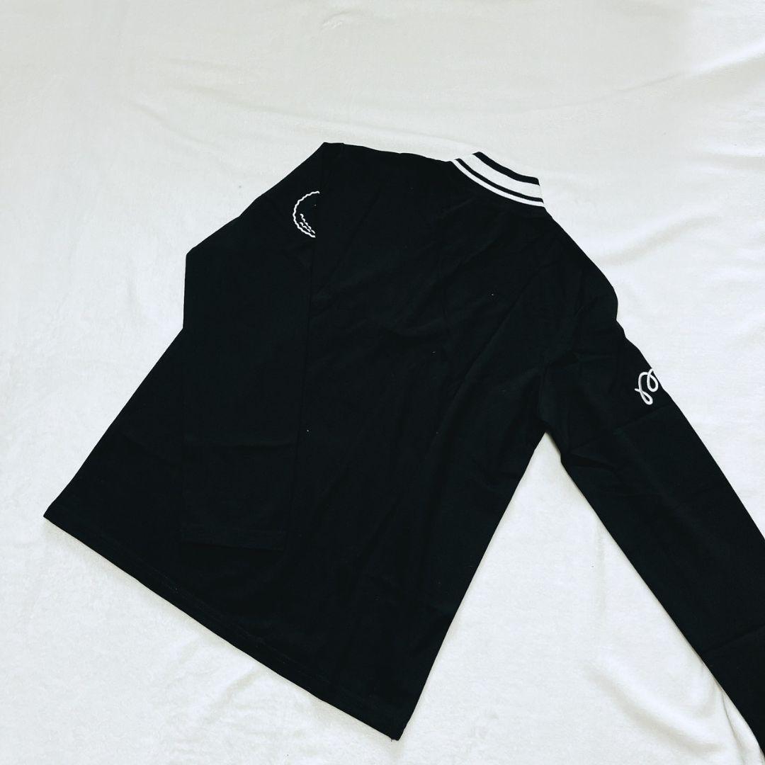 新品　マルボン　Malbon golf　ゴルフ　ハーフジップシャツ　ブラック　M
