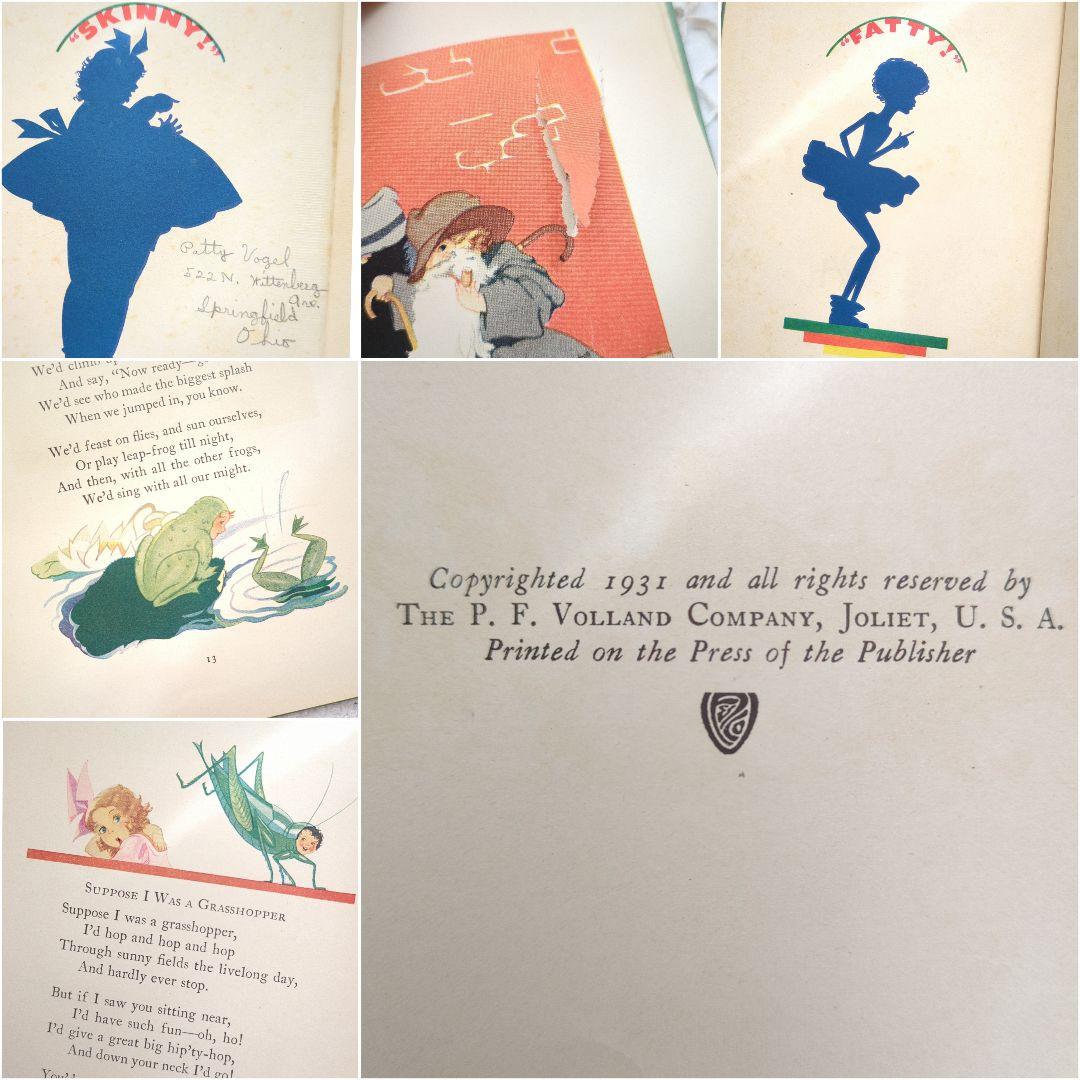 稀少1931アンティーク絵本 初版本 洋書 児童書 ヴィクトリアン ヴンテージ