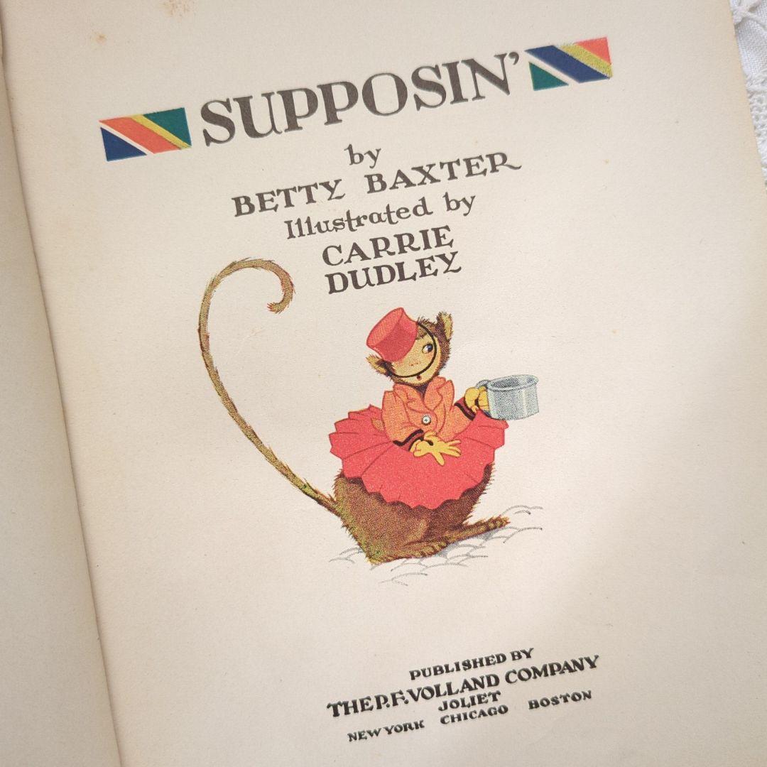 稀少1931アンティーク絵本 初版本 洋書 児童書 ヴィクトリアン ヴンテージ