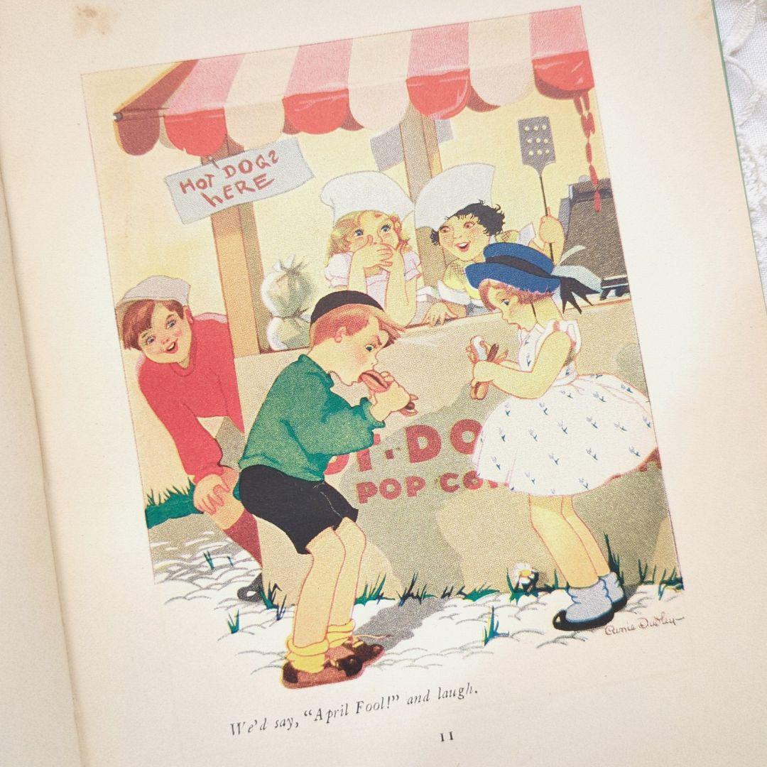 稀少1931アンティーク絵本 初版本 洋書 児童書 ヴィクトリアン ヴンテージ