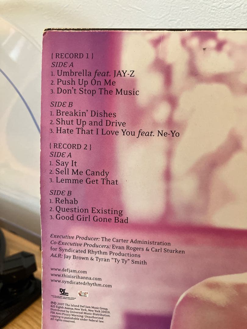 RIHANNA good girl gone bad LPレコード