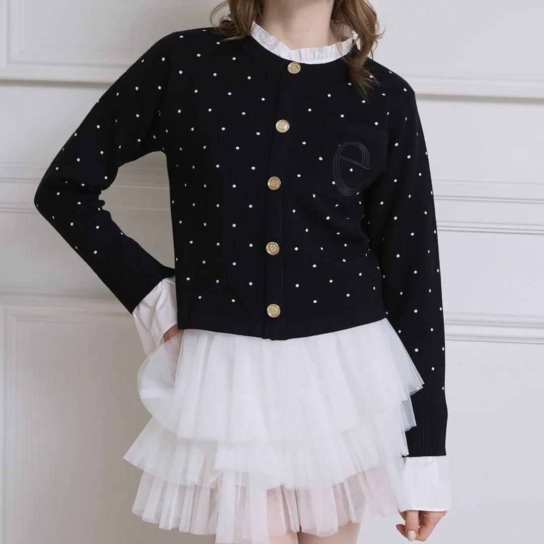 EIMY ISTOIRE Attached collar カーディガン　ニット
