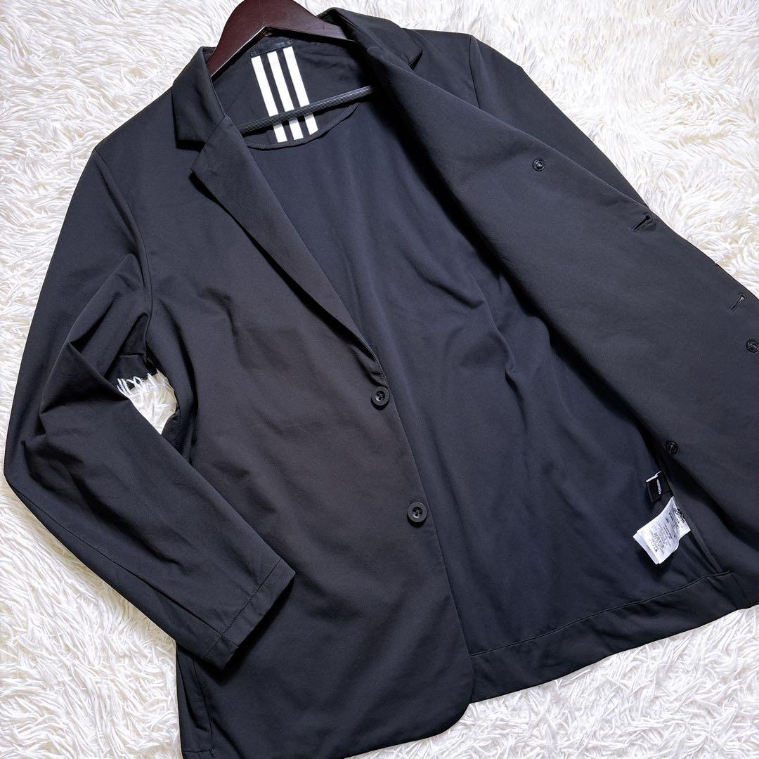 メンズXO⭐️adidas アディダス　カジュアルテーラードジャケット　ストレッチ