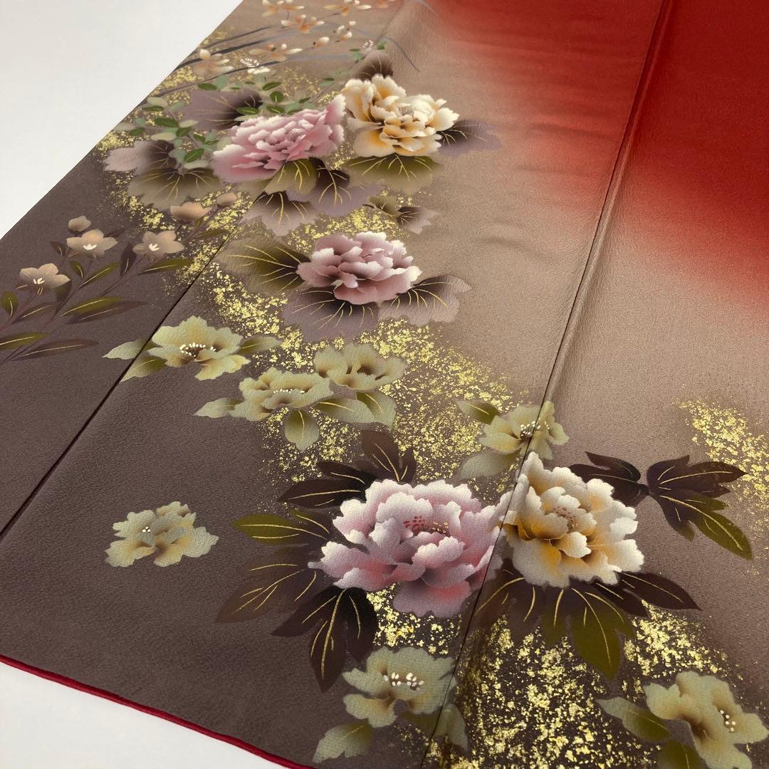 【TAMA屋】全て正絹 全て振袖 刺繍 花柄 まとめ売り3点TM1738