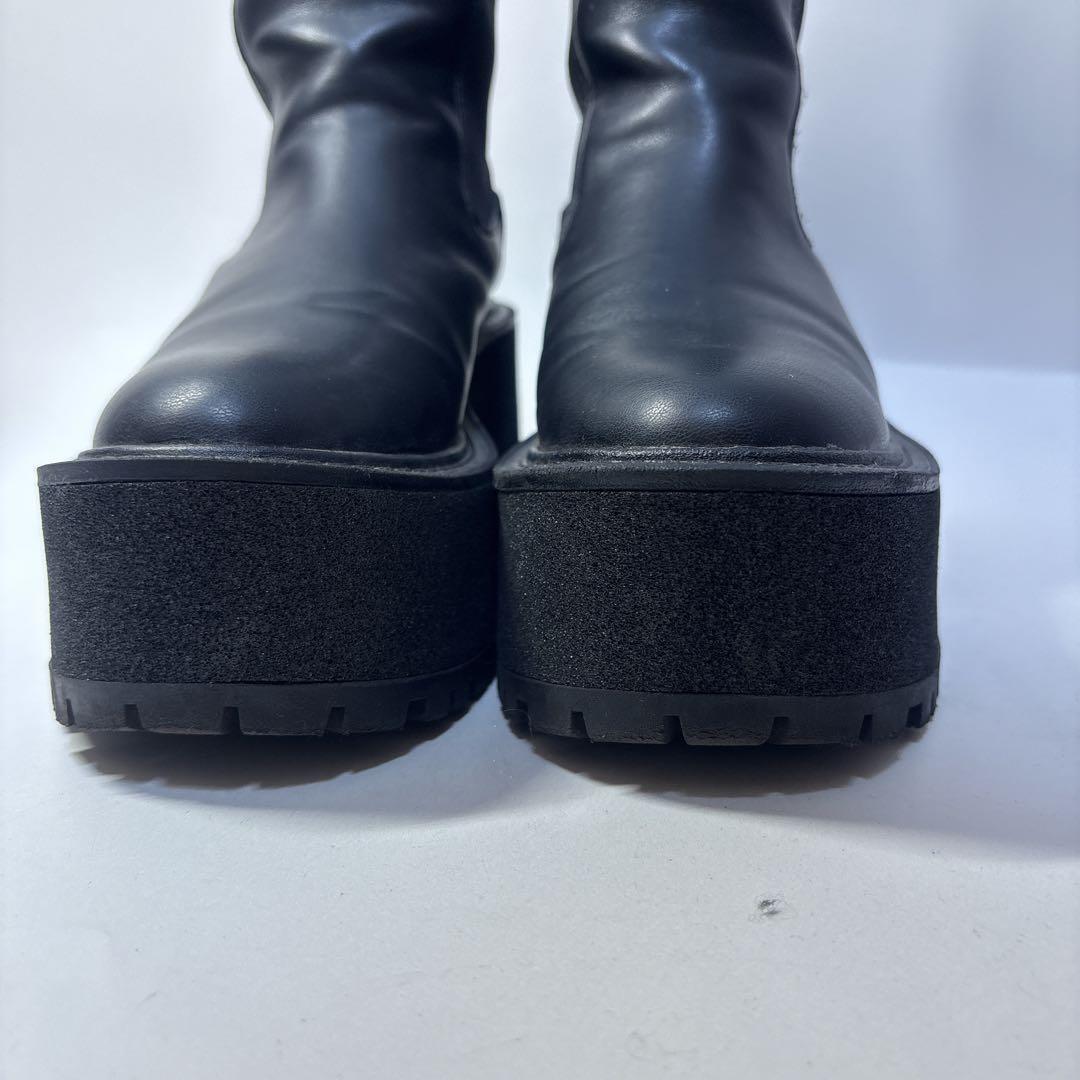 【美品】Circus NY SUSAN 厚底 チェルシーブーツ 24.5cm 黒
