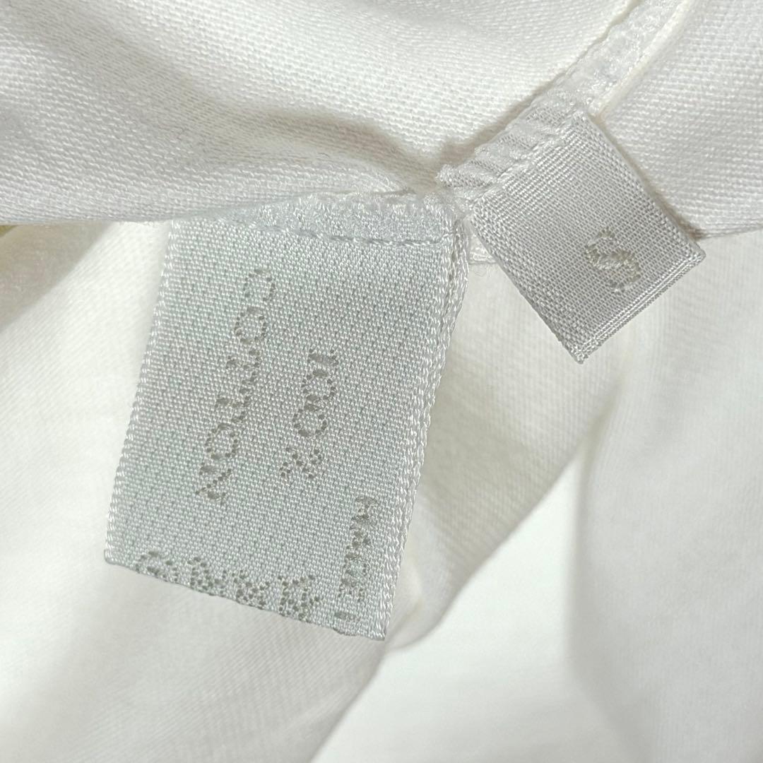 【新品未着用タグ付き】プラダ レディースS ロゴ半袖Tシャツ　白 丸首