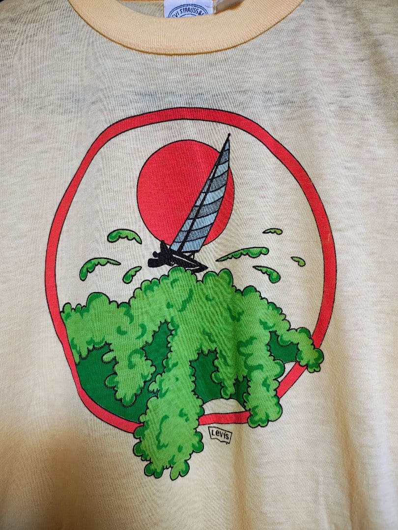 b*]様 70s リーバイス Tシャツ 染み込み デッドストック サドルマン