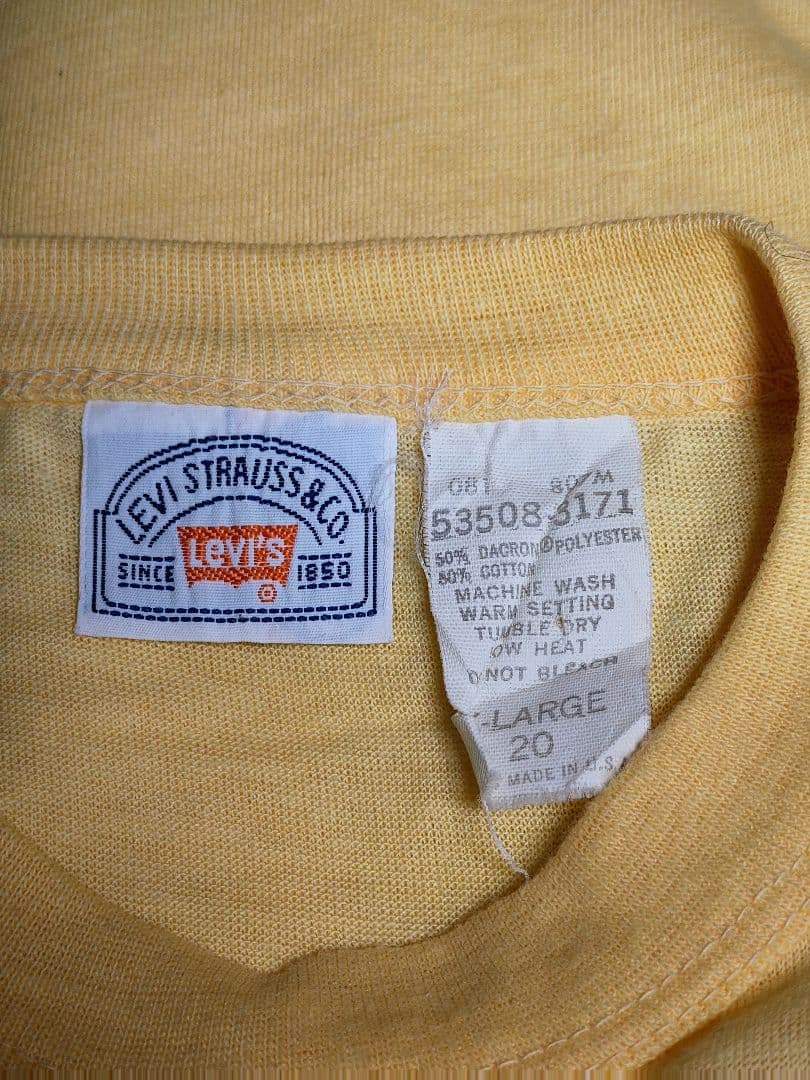 b*]様 70s リーバイス Tシャツ 染み込み デッドストック サドルマン