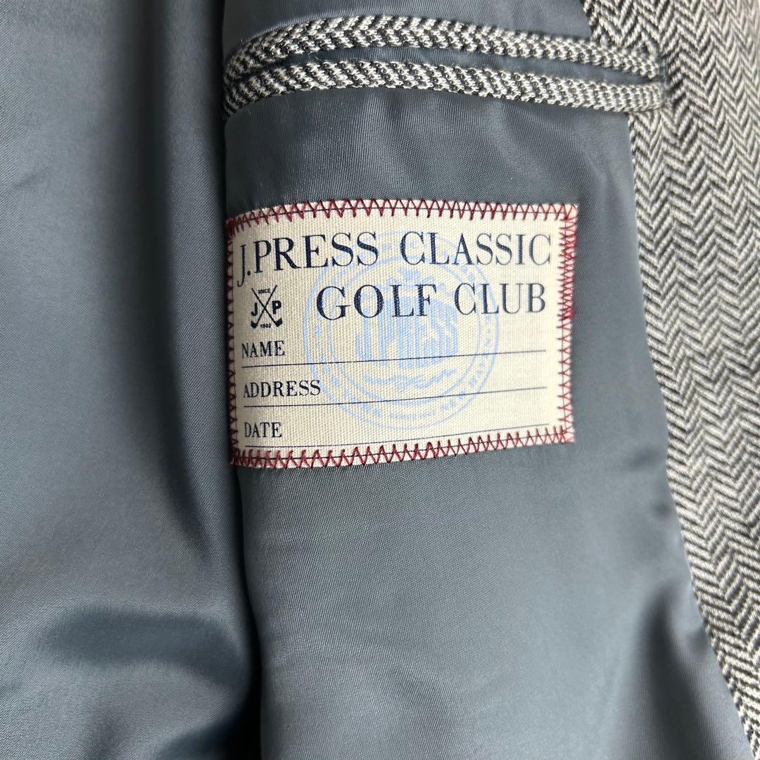 j.press classicゴルフCLUBテーラードジャケット ヘリンボーンL