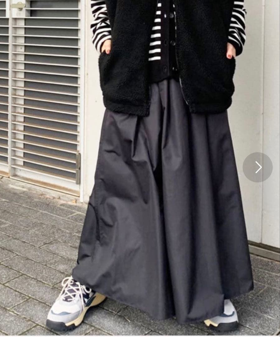 journal standard luxe タフタ ギャザースカート　22aw