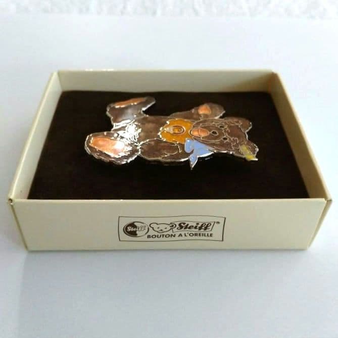 超レア／新品・未使用／シュタイフブローチ／ゾッティベア／ドイツ製アンティーク