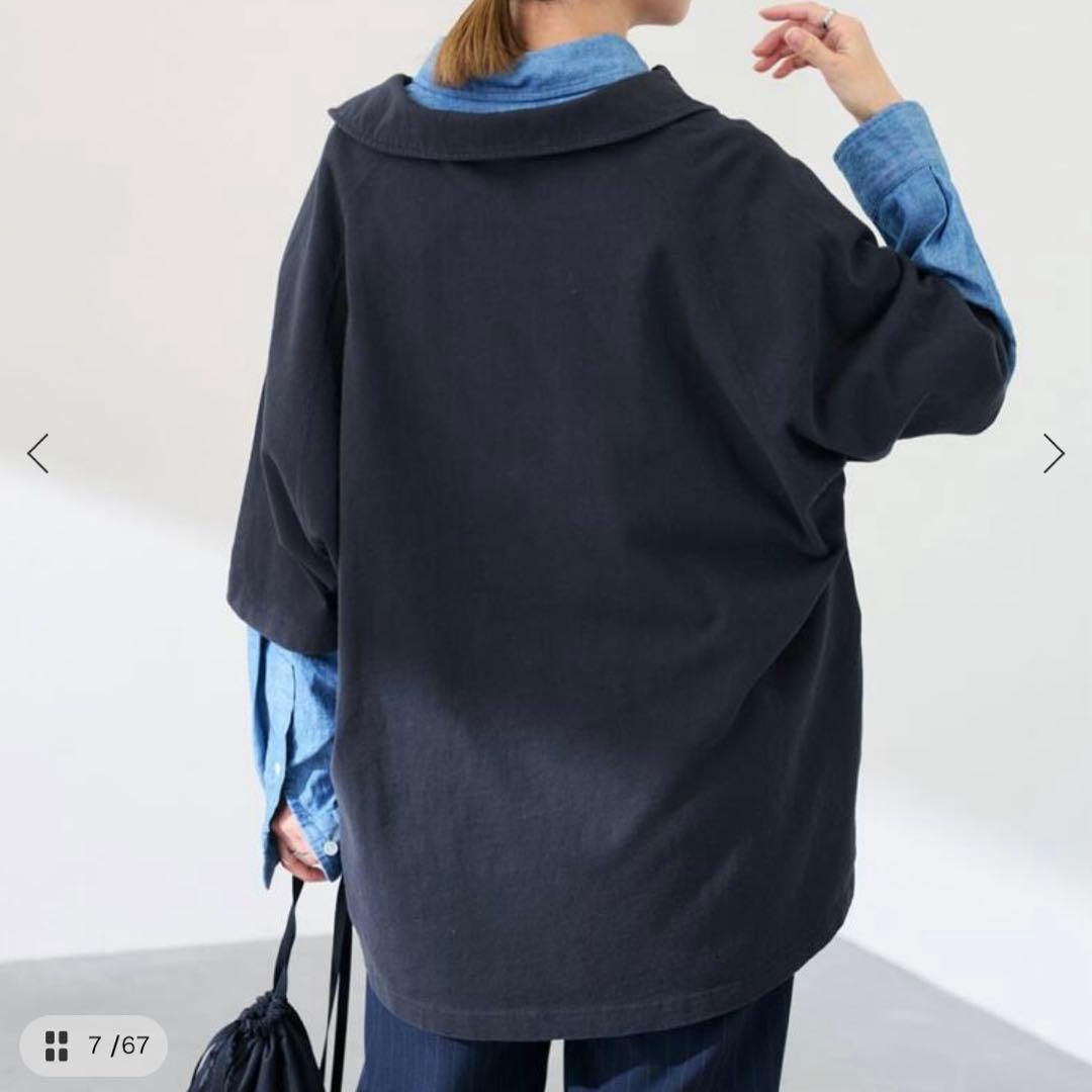 FRAMeWORK チャンピオン別注 JERSEY HALF ZIP TEE