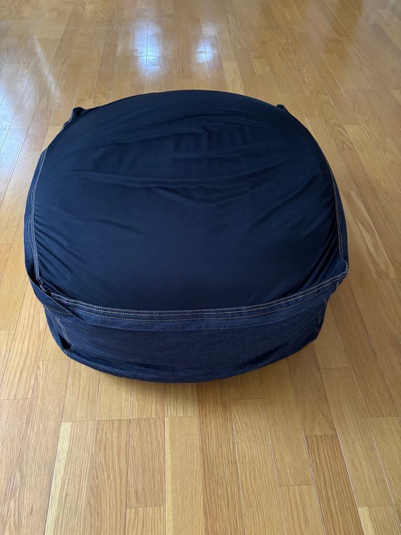 無印良品　体にフィットするソファ　綿デニム　ネイビー　セット