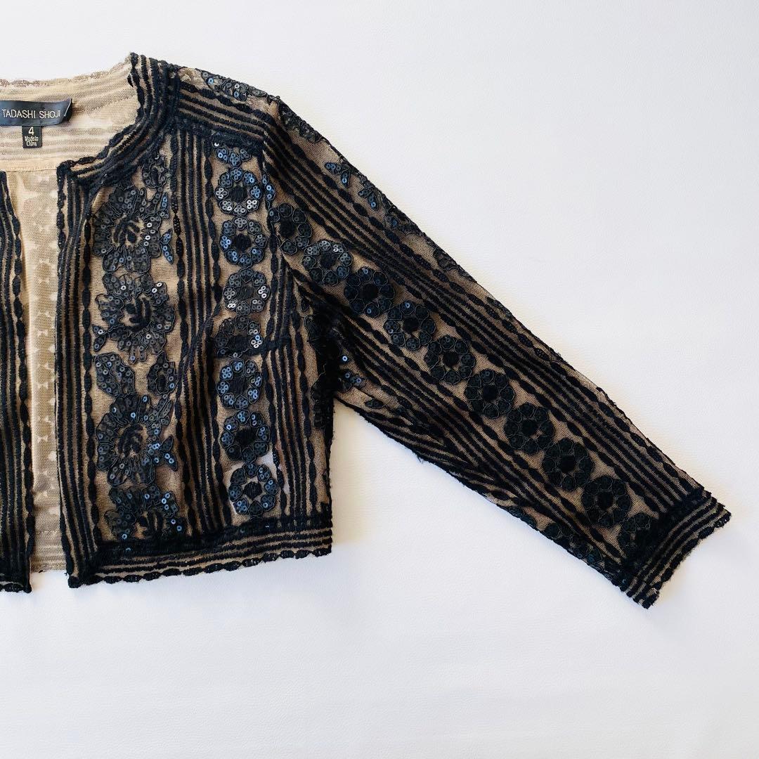 【美品】タダシショージ　LINDEN CROPPED BOLERO　スパンコール