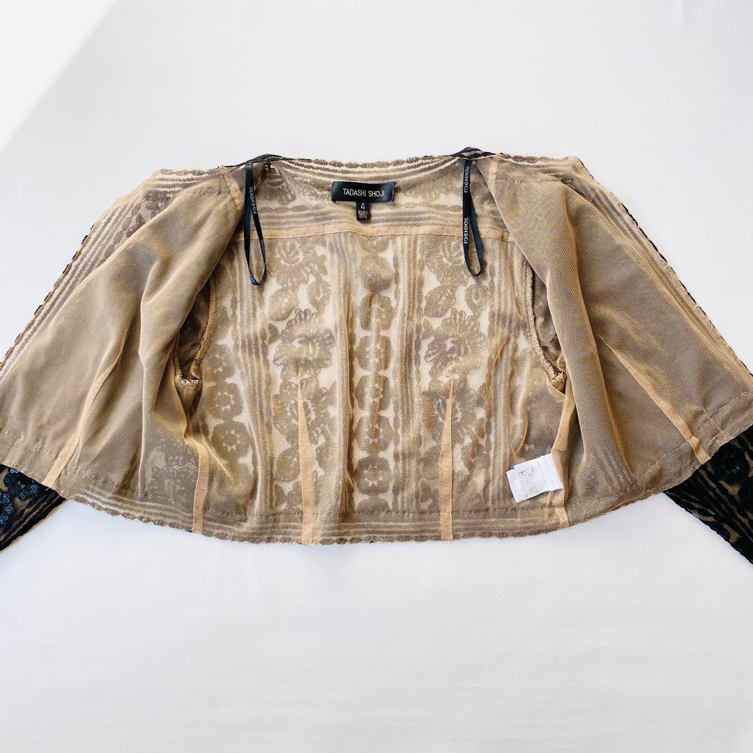 【美品】タダシショージ　LINDEN CROPPED BOLERO　スパンコール