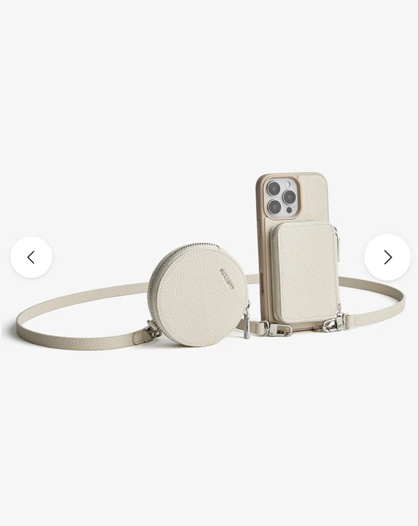 新品♪CUSTYPE⭐︎iPhone17ルナシルバーシリーズアイボリーベージュ