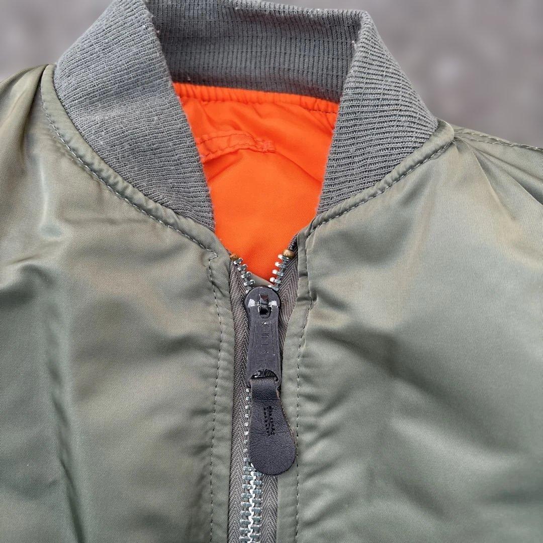 90s alpha USA製　reversible ma-1 jacket S