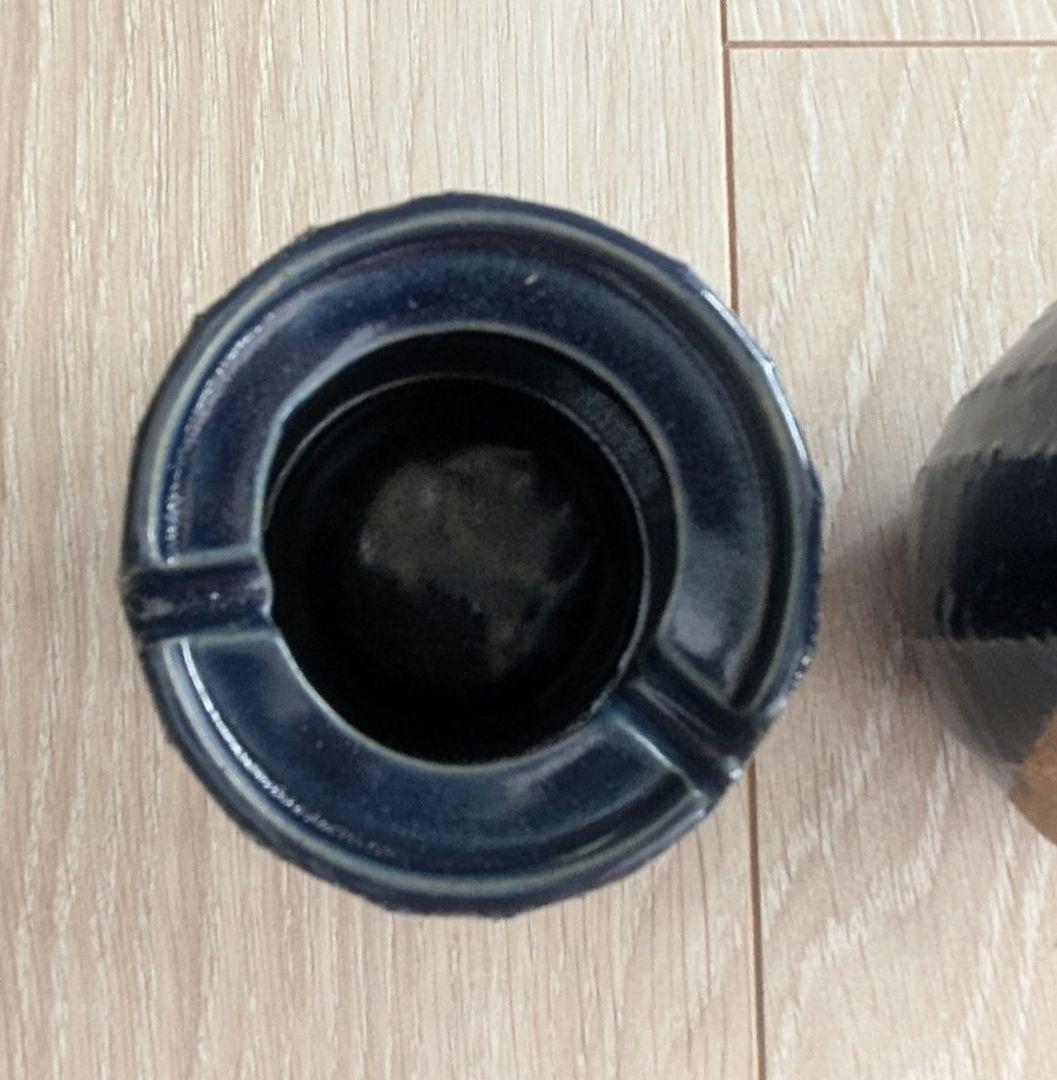 陶器製 灰皿＆徳利セット 木箱付き
