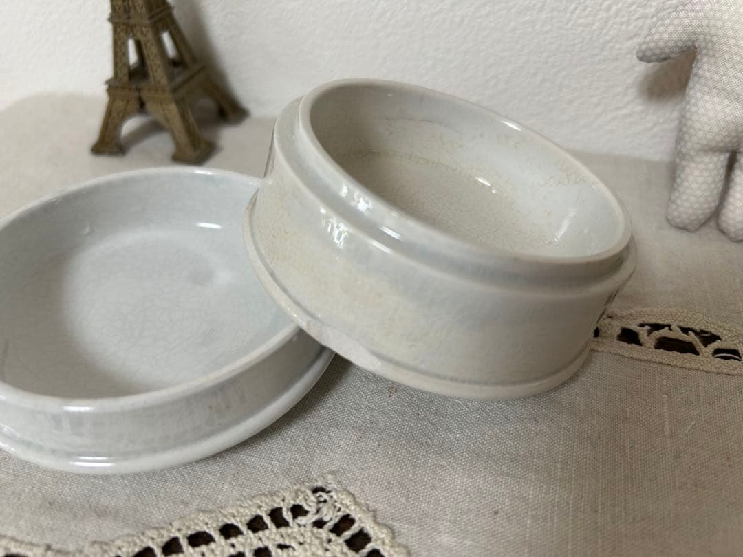 フランス Roger & Gallet アンティーククリーム容器 小物入れ