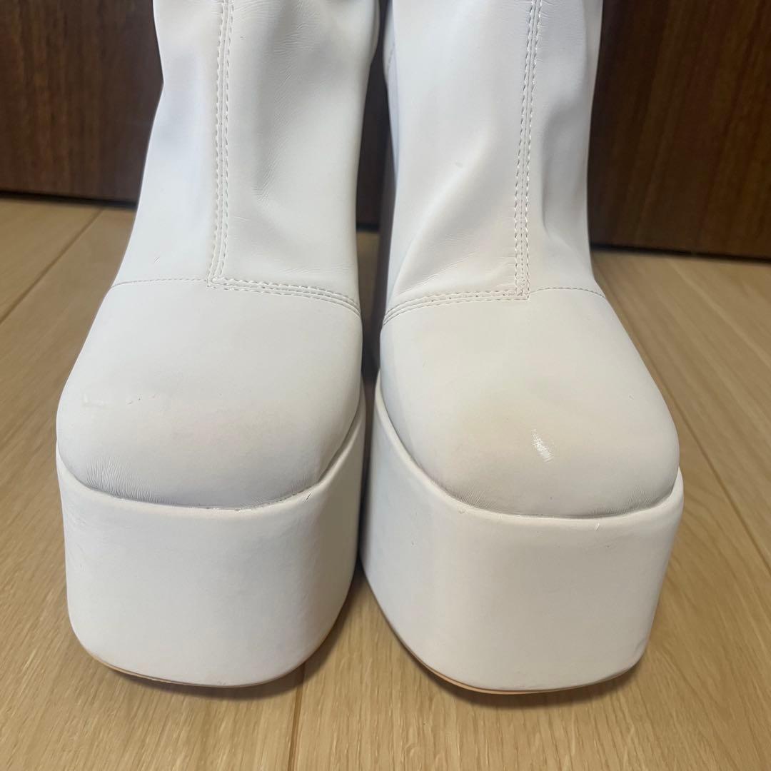 【Darich】❤︎ダーリッチ❤︎ウルトラストレッチロングブーツ　アイボリー M