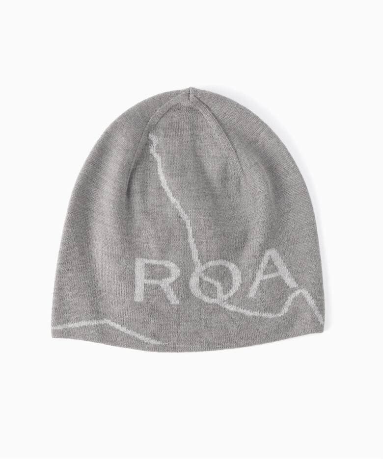 帽子 ROA Logo wool beanie GREY