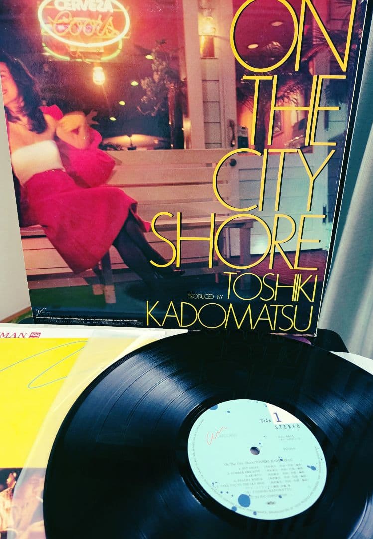 サイン入り!角松敏生　on the city shore アナログ!