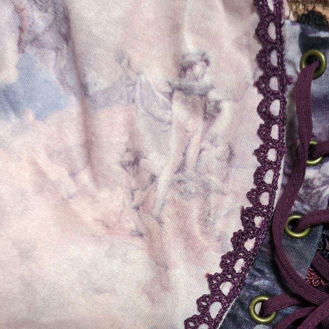 OZZ ANGELO/オッズアンジェロ 絵画プリントキャミソール ゴシック