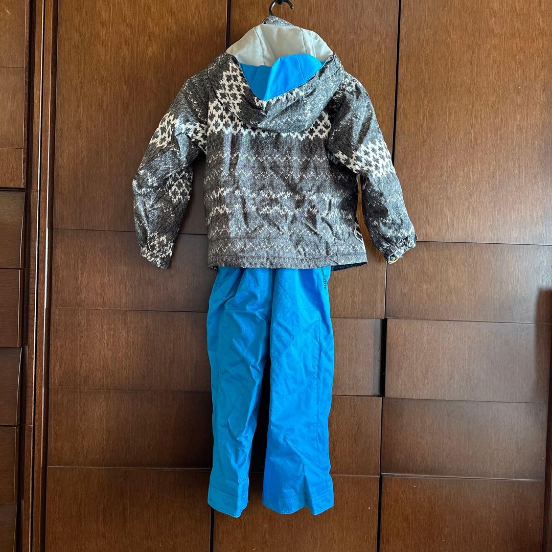 デサント　キッズスキーウェア上下セット120 帽子つき