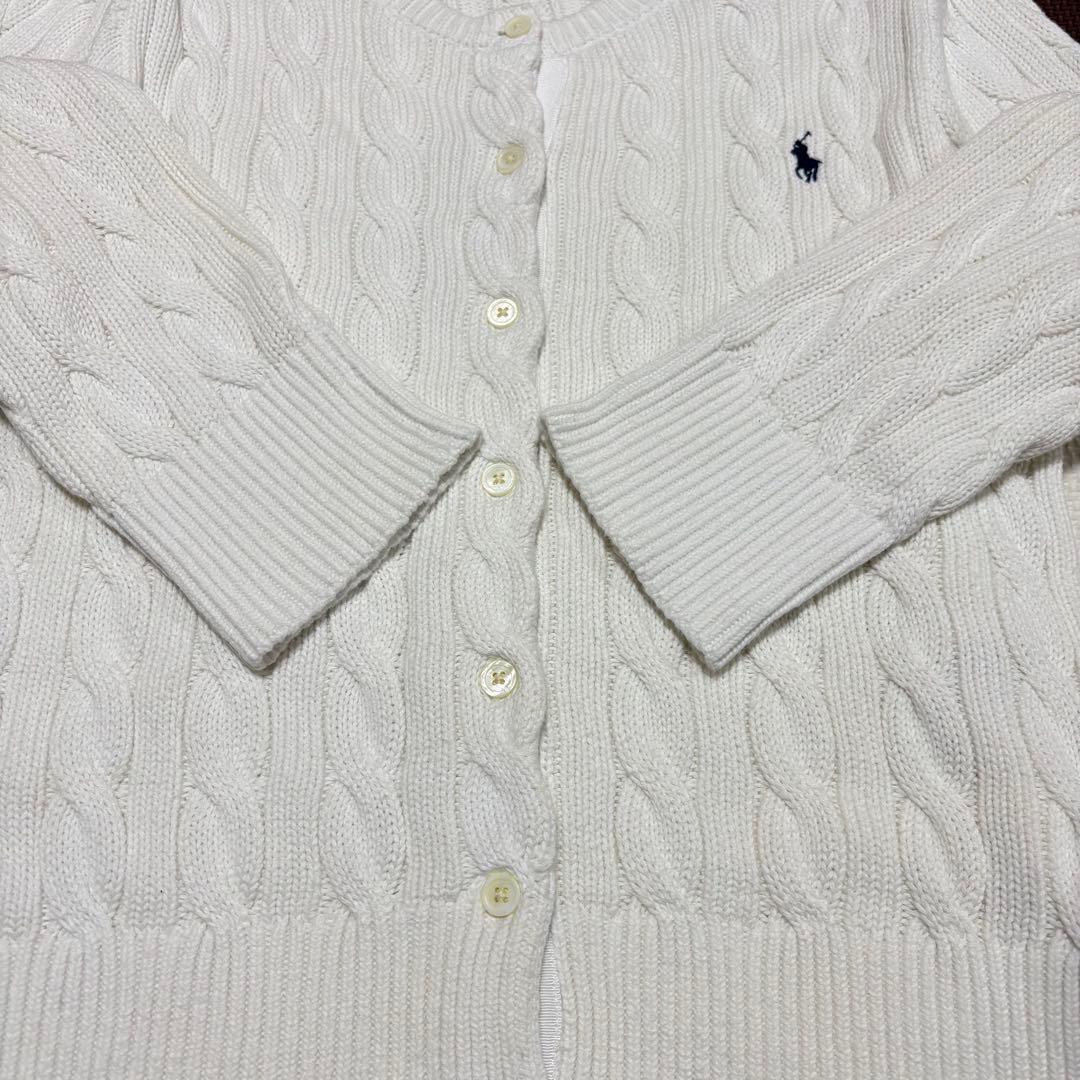 【極美品】✨POLO RALPH LAUREN コットン ケーブル カーディガン
