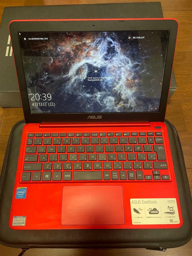 ASUS EeeBook X205TA ノートパソコン 小型軽量モデル