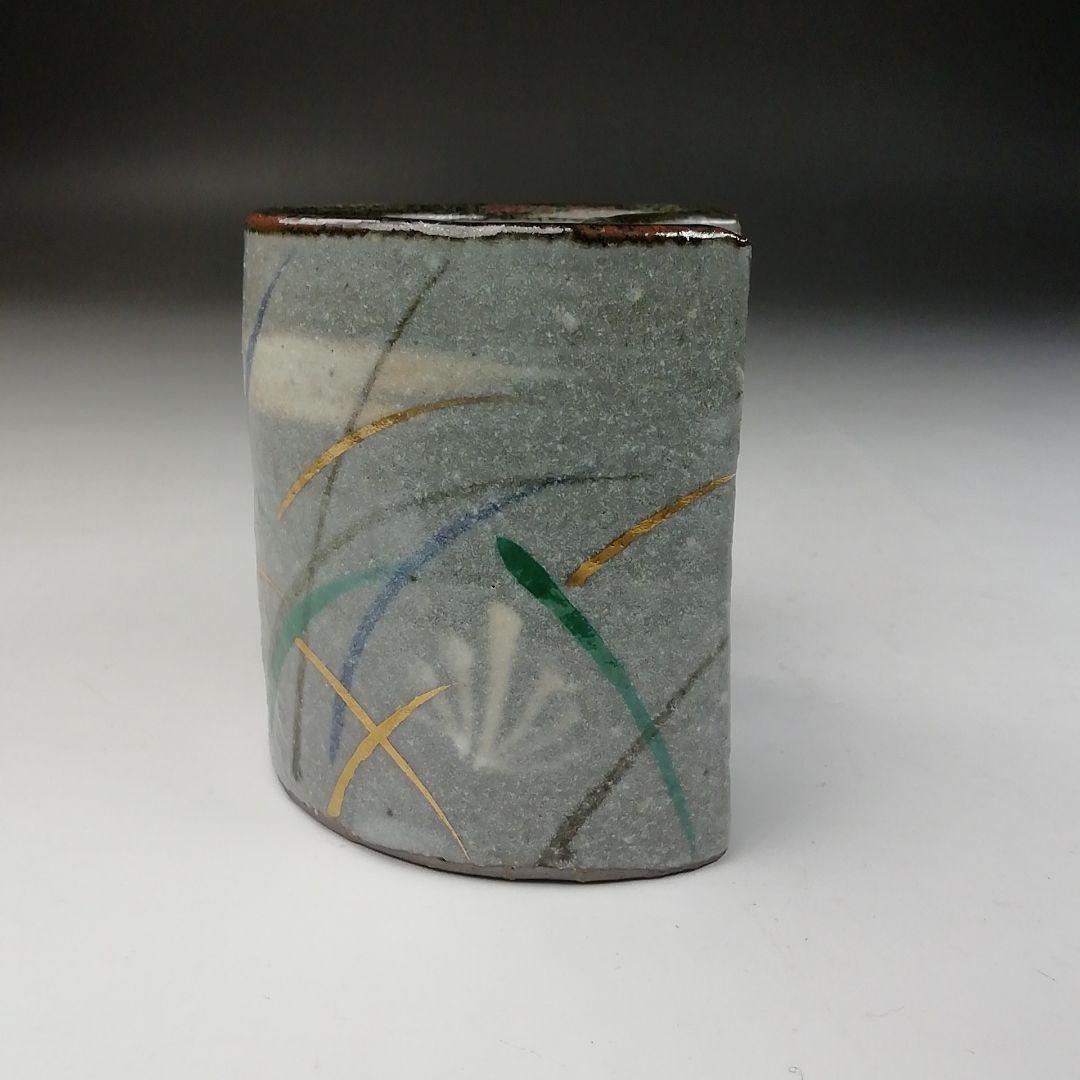 Ｔ７５３　蓋置　『乾山　武蔵野』『加藤喜一』　共箱　茶道具