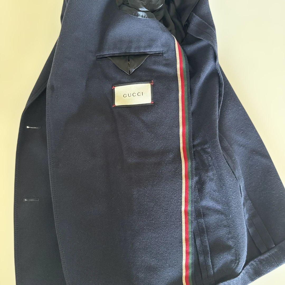 GUCCI テーラードジャケット ネイビー 48 R