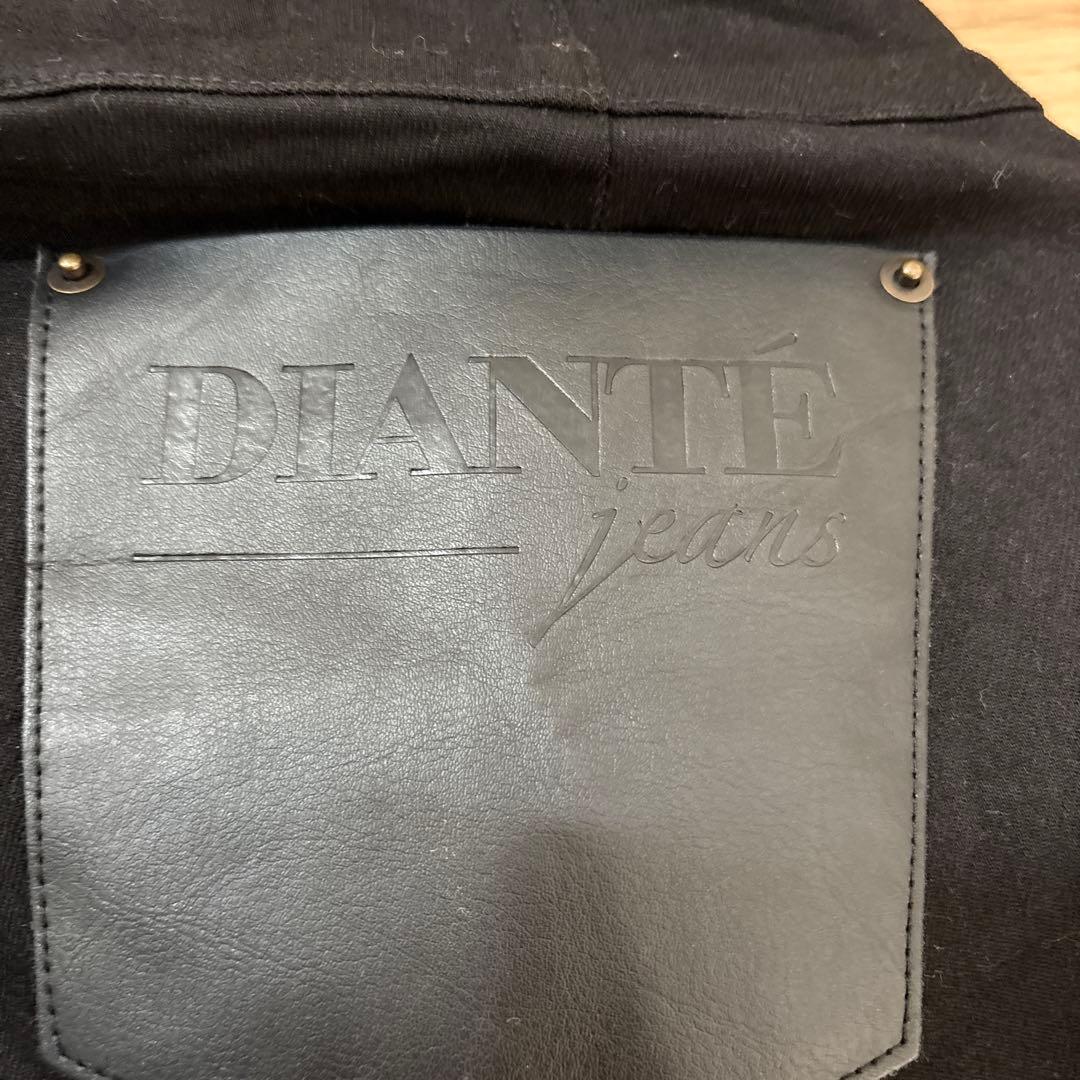 DIANTE ハイウェストスキニーデニム BLACK