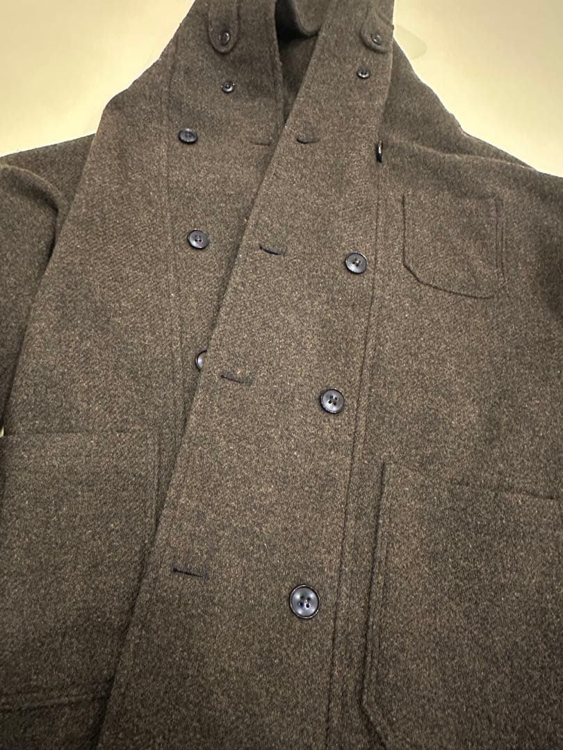 WORKHOUSE ウールコート フィッシャーマン サイズ38 ブラウンオリーブ