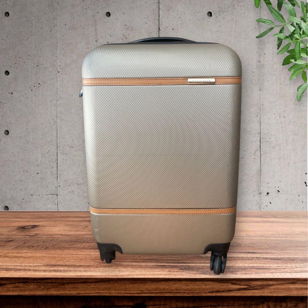 Samsonite 機内用 持ち込み 4輪 スーツ キャリーケース シルバー