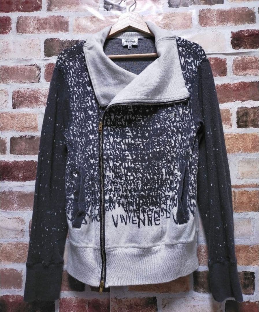 VIVIENNE WESTWOOD MAN 総柄 変形 オーブ ニット ブルゾン