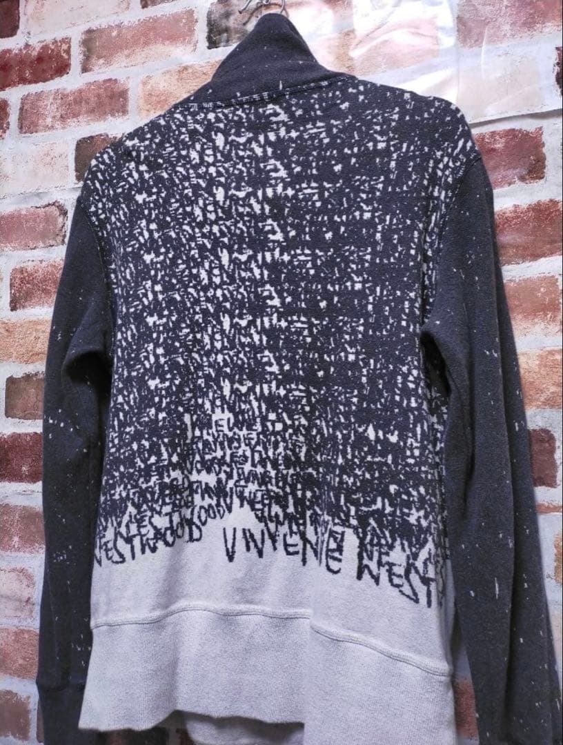 VIVIENNE WESTWOOD MAN 総柄 変形 オーブ ニット ブルゾン