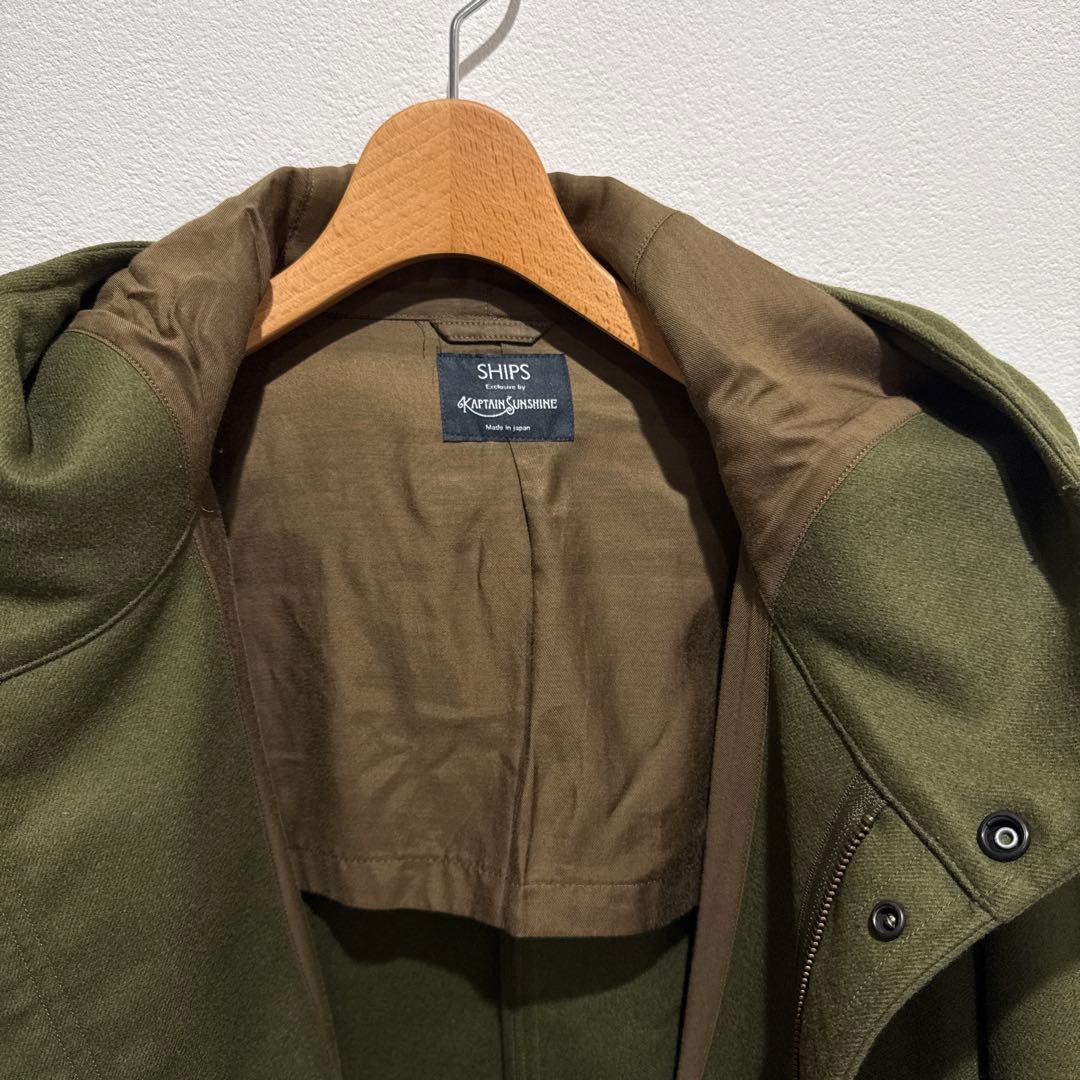 SHIPS × KAPTAIN SUNSHINE オリーブグリーン モッズコート