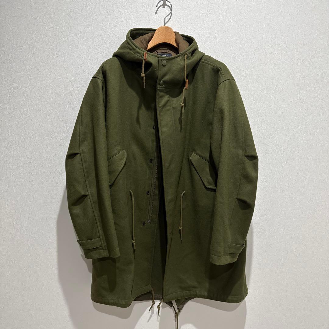 SHIPS × KAPTAIN SUNSHINE オリーブグリーン モッズコート