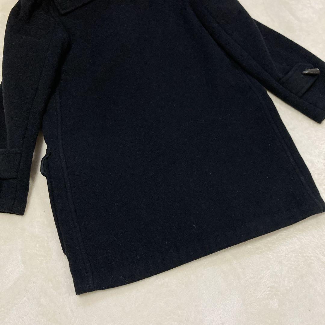 【希少美品】バーバリーロンドン　ロングダッフル　ブラックチェック　イングランド製