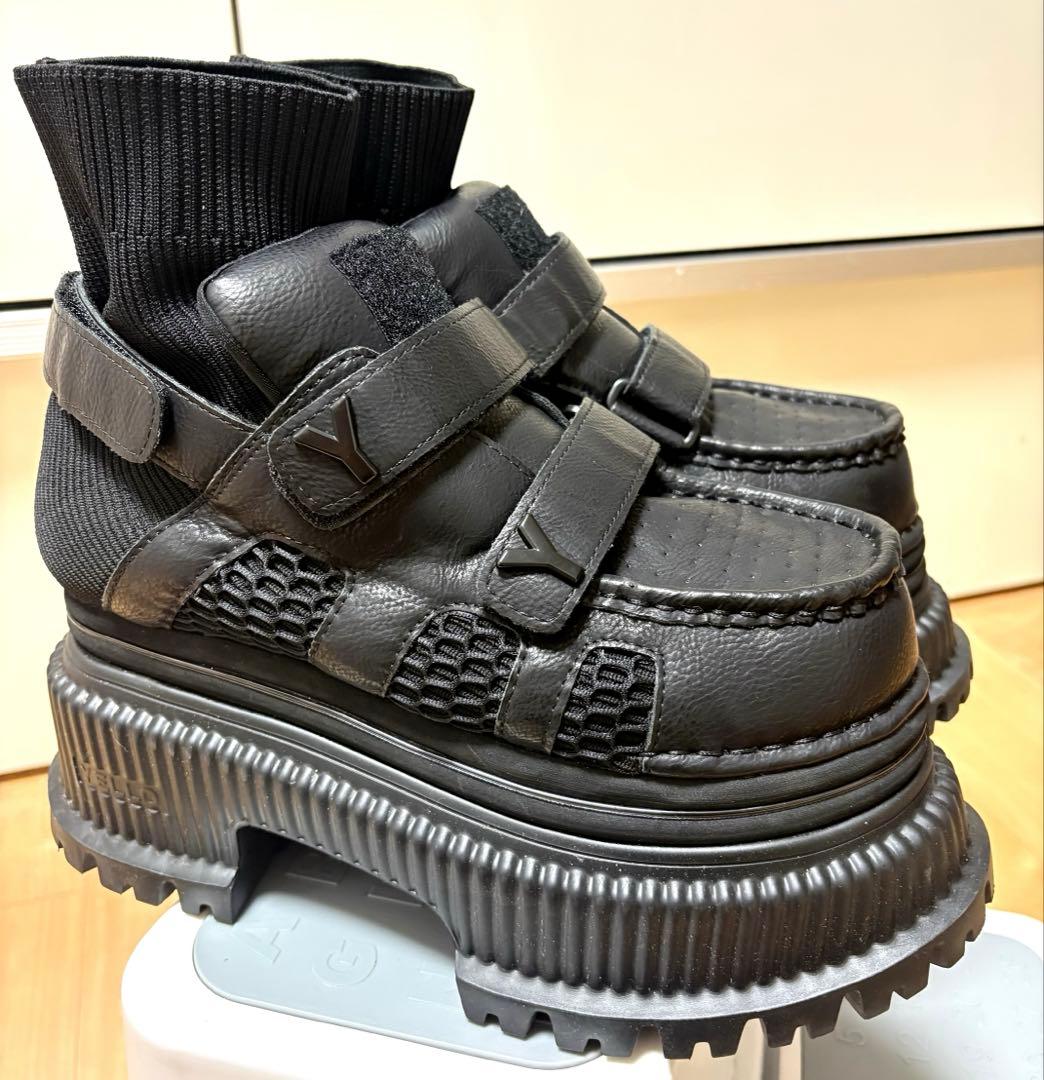 ♪*様 【美品★完売品】YELLO PLATFORM ショートブーツ ブラック