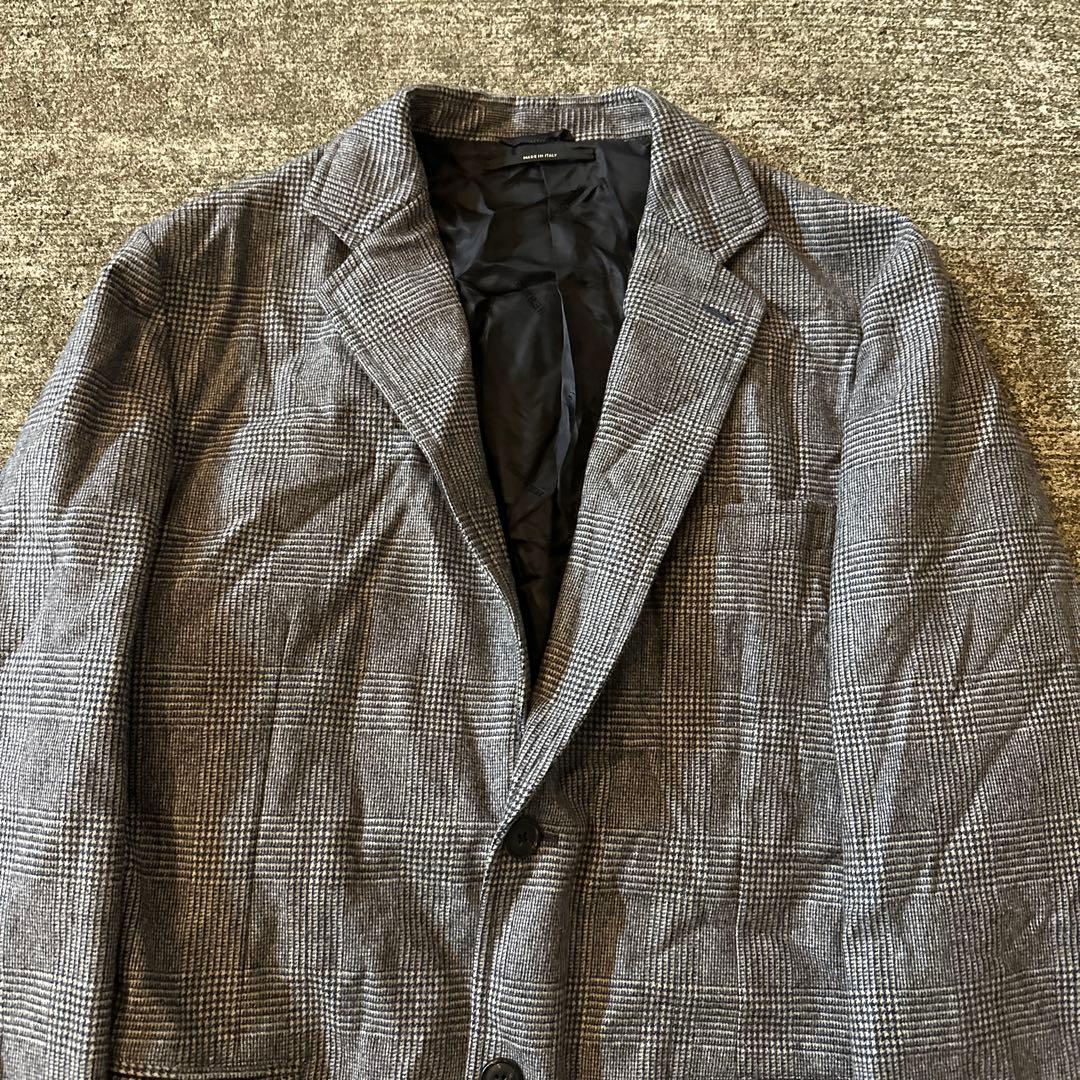 HERMES エルメス ウール100% グレンチェック ジャケット