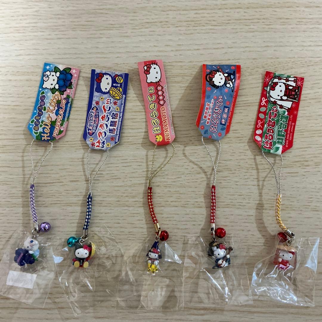 ご当地キティ ストラップ レア 根付け 48個 まとめ売り