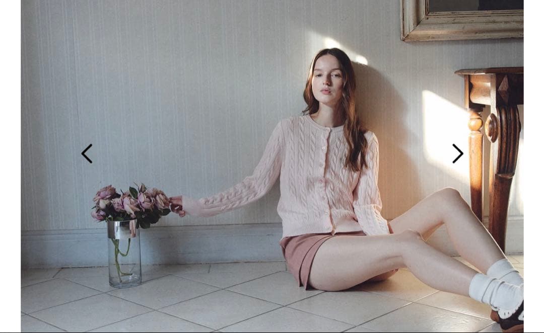 トップス thetoe Baker Cardigan pink