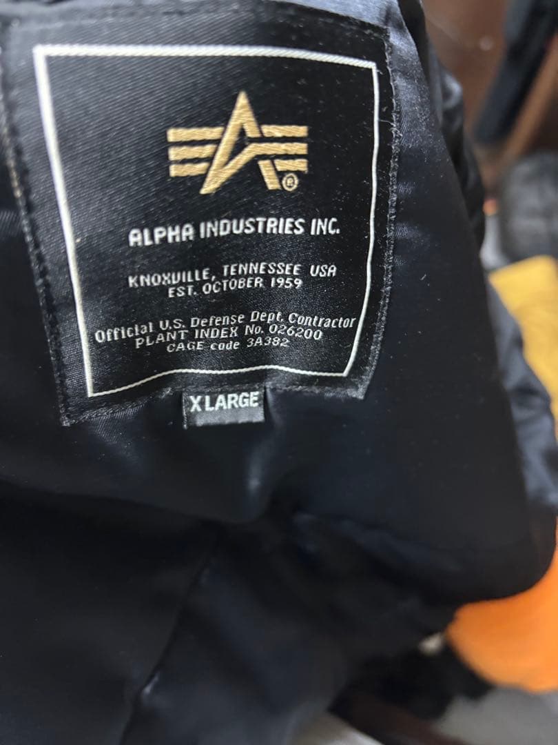 ALPHA INDUSTRIES ブラック モッズコート