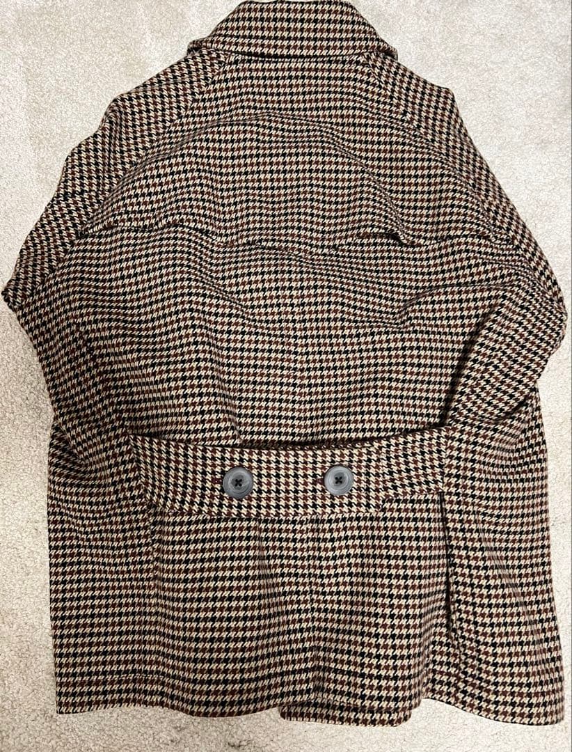 kolor 18AW ガンクラブチェックコート サイズ1 ベージュ