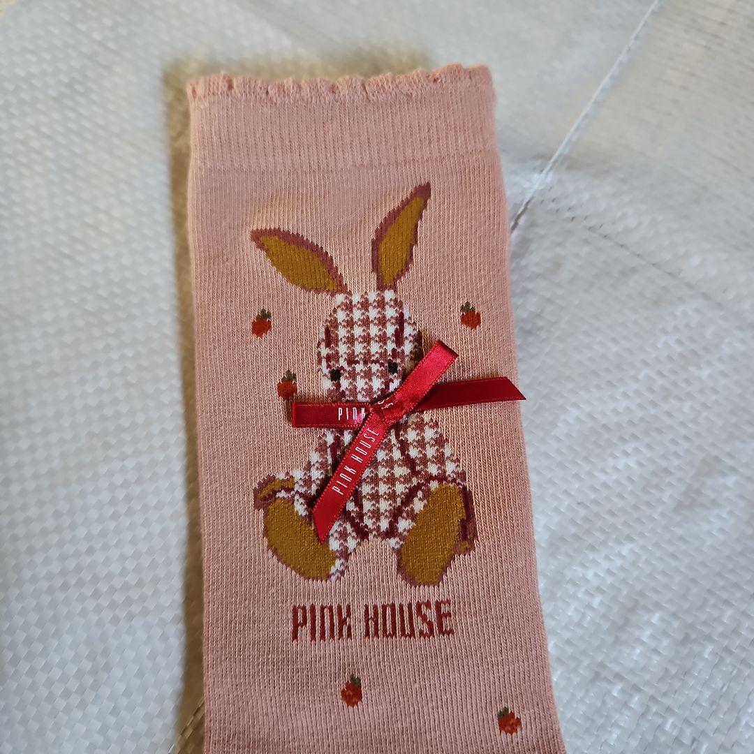 ピンクハウス 新品 くま うさぎ コサージュ ソックス セット