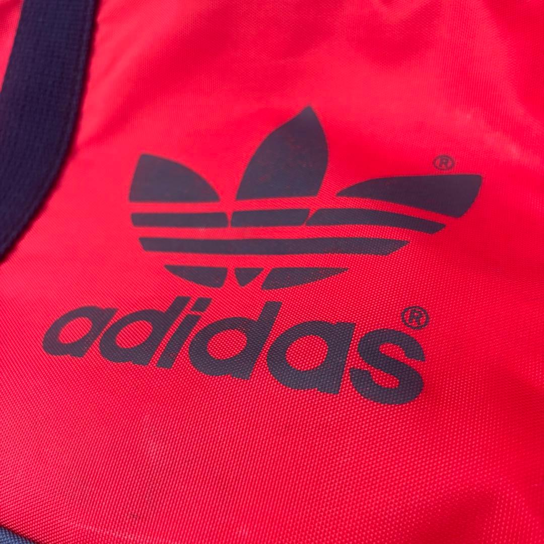 80s adidas ヴィンテージ スクールバッグ ボストンバッグ 赤紺