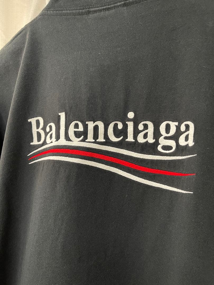新品未使用 Balenciagaバレンシアガ半袖Ｔシャツ ブラック ダメージ加工